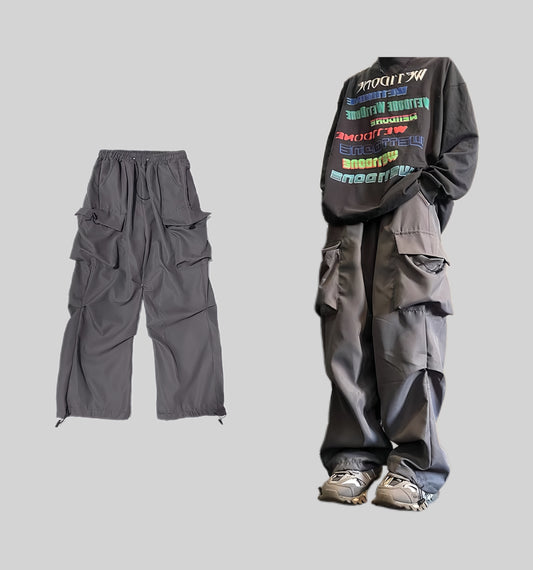 Pleated Cargo Pants