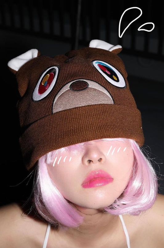 AONE4SURE Kanye West Dropout Bear Beanie