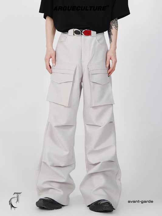 Argue Culture Pleated Straight Trousers