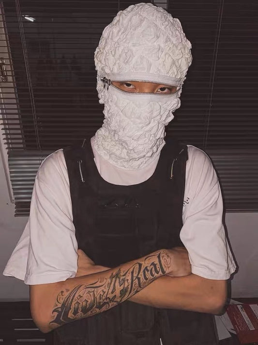 Rabbit.b drill balaclava(White)