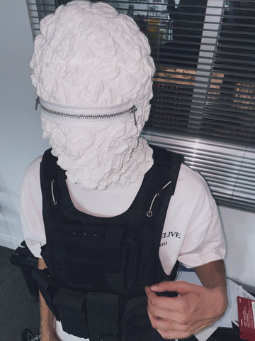 Rabbit.b drill balaclava(White)
