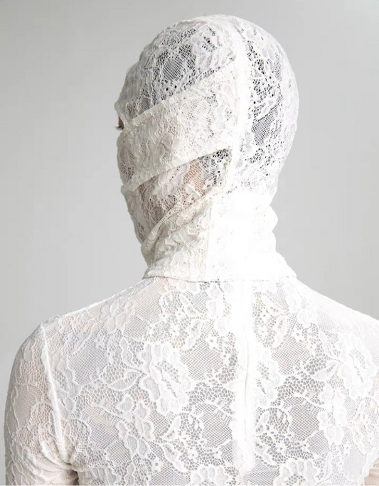 AONE4SURE x ILOVEUIHATEYOU lace balaclava