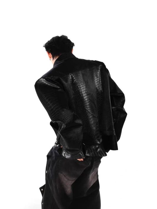 Crocodile skin jacket