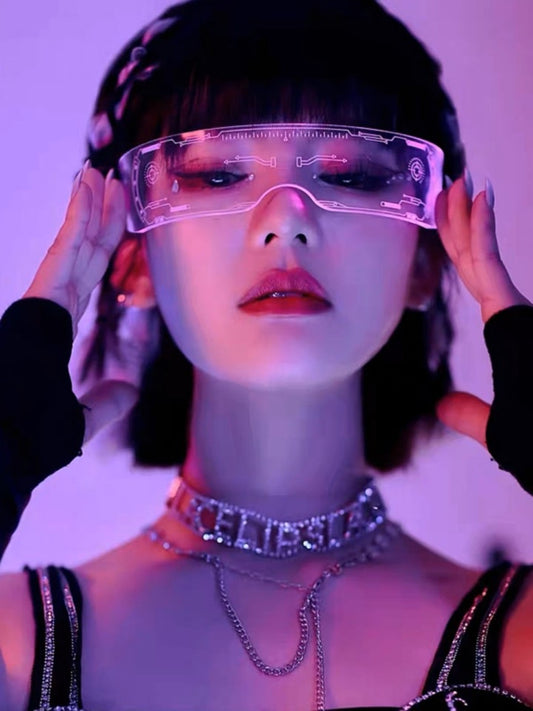LED Futuristic Warrior Glasses