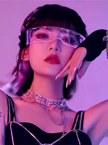 LED Futuristic Warrior Glasses